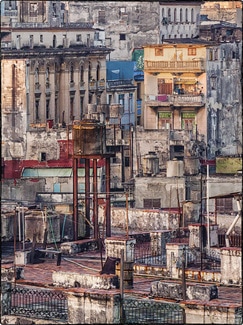 Roofscape photo of Old Havana Cuba by Rain Bengis